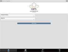 Tablet Screenshot of amemorablecanadiangift.com